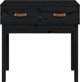 vidaXL vidaXL Stolik konsolowy, czarny, 76,5x40x75 cm, lite drewno sosnowe