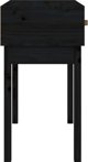 vidaXL vidaXL Stolik konsolowy, czarny, 76,5x40x75 cm, lite drewno sosnowe