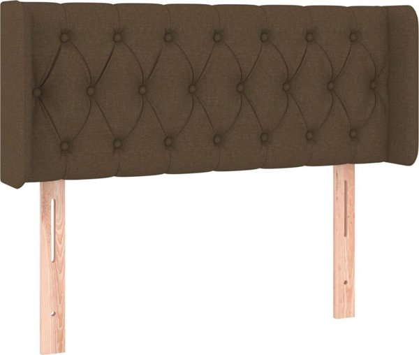 vidaXL Ανάκλιντρο στυλ ουσάκ σκούρο καφέ, 103x16x78/88 cm, ύφασμα