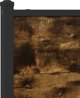 vidaXL Μεταλλική κορώνα κρεβατιού, χωρίς στρώμα, καπνιστό δρυς, 107x203 εκ