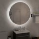 vidaXL Μπάνιου ντουλάπι με καθρέφτη και LED, γκρι, 54x54x17,5 εκ.