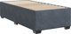 vidaXL Κρεβατι Continental με Στρωμα, Σκουρο Γκρι Βελουδο, 100x200 cm