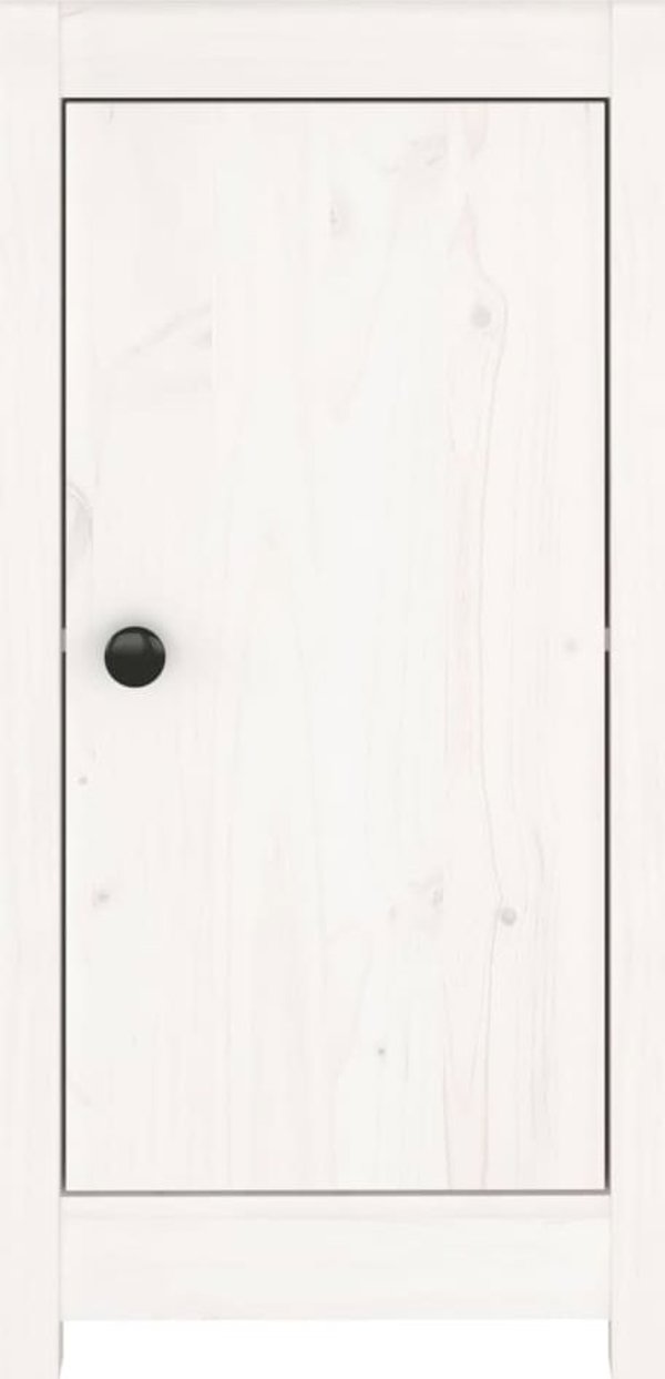 vidaXL Λευκή ντουλάπα 40x35x80 εκ. από ξύλο πεύκου