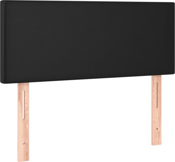 Επικεφαλάρι κρεβατιού vidaXL με LED, μαύρο, 80x5x78/88 cm, τεχνητό δέρμα