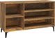 vidaXL Ράφι για παπούτσια, καπνισμένη δρυς, 102x36x60 cm