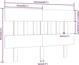 vidaXL Κεφαλάρι κρεβατιού, γκρι, 143,5x3x81 cm, μασίφ πεύκο