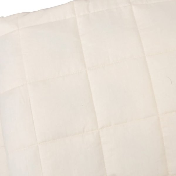 vidaXL Βάρος κουβέρτας, κρεμ, 200x200 cm, 9 kg, ύφασμα