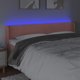 vidaXL Κεφαλάρι κρεβατιού με LED, ροζ, 163x16x78/88 cm, βελούδο