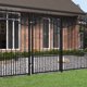 vidaXL vidaXL Furtka z grotami, czarna, 103x200 cm, malowana proszkowo stal