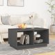 vidaXL Stolik kawowy, szary, 80x50x40 cm, lite drewno sosnowe