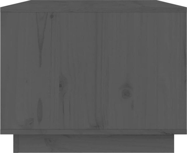 vidaXL Stolik kawowy, szary, 80x50x40 cm, lite drewno sosnowe