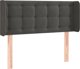 vidaXL Zaglowek do lozka z LED, ciemnoszary, 103x16x78/88 cm, aksamit