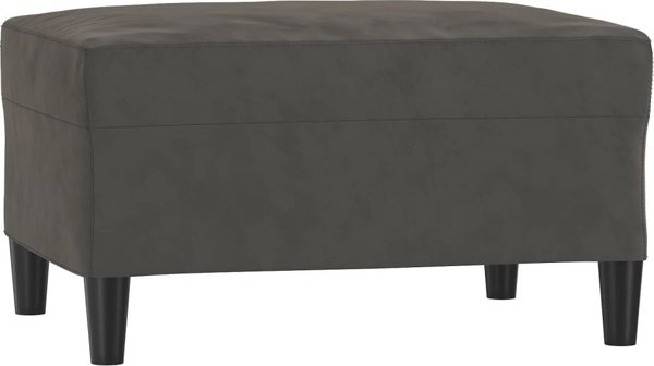 vidaXL Σκαμπό ποδιών, σκούρο γκρι, 70x55x41 εκ., βελούδινο