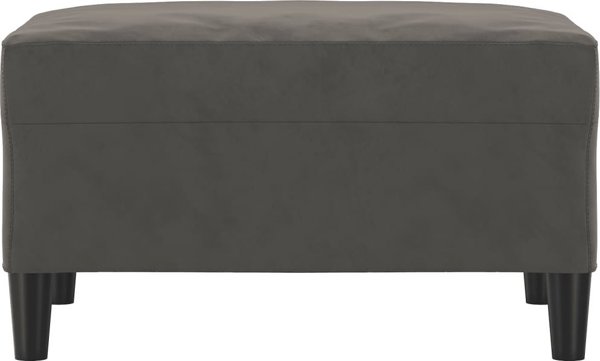 vidaXL Σκαμπό ποδιών, σκούρο γκρι, 70x55x41 εκ., βελούδινο