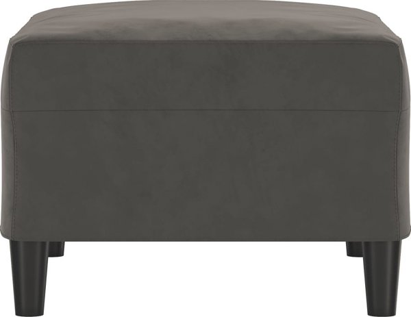 vidaXL Σκαμπό ποδιών, σκούρο γκρι, 70x55x41 εκ., βελούδινο