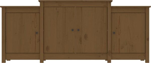 vidaXL Szakka miodowy braz 164x37x68 cm lite drewno sosnowe