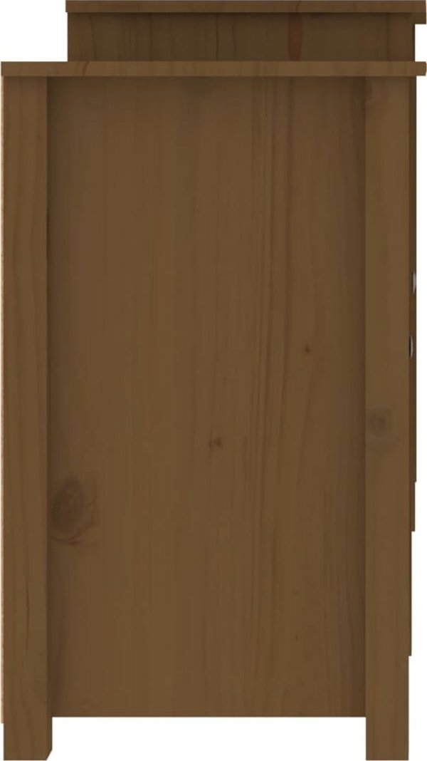 vidaXL Szakka miodowy braz 164x37x68 cm lite drewno sosnowe