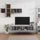 vidaXL Zestaw 7 szafek TV, szary dab sonoma, material drewnopochodny