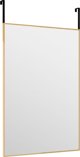 vidaXL Καθρέφτης πόρτας, χρυσός, 40x60 εκ., γυαλί και αλουμίνιο