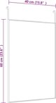vidaXL Καθρέφτης πόρτας, χρυσός, 40x60 εκ., γυαλί και αλουμίνιο