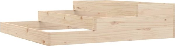 vidaXL Donica, 107x107x27 cm, lite drewno sosnowe