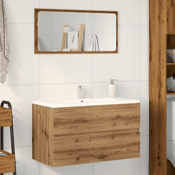 vidaXL Szafka pod umywalke dab artisian 90x38,5x45 cm