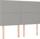 vidaXL Κρεβάτι Continental με στρώμα ανοιχτογκρι 140x200 εκ. ύφασμα