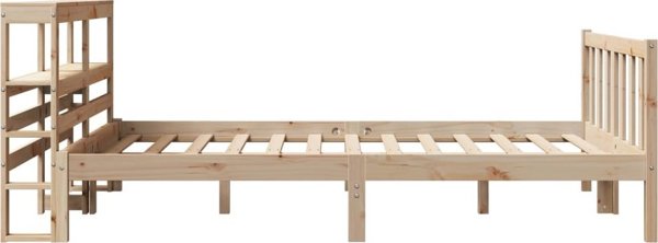 vidaXL Rama lozka bez materaca 120x200 cm lite drewno sosnowe