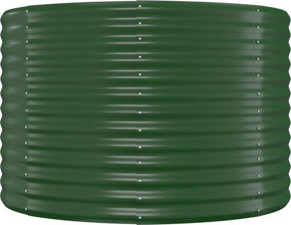 vidaXL Donica ogrodowa, malowana proszkowo stal, 175x100x68 cm zielona