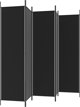 vidaXL vidaXL Parawan 5-panelowy, czarny, 250x200 cm, tkanina