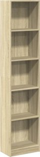 vidaXL Ράφι, δρυς sonoma, 40x24x176 εκ, από ξύλο