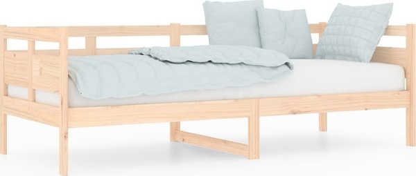 vidaXL Ημέρινο κρεβάτι από μασίφ ξύλο πεύκου, 80x200 cm