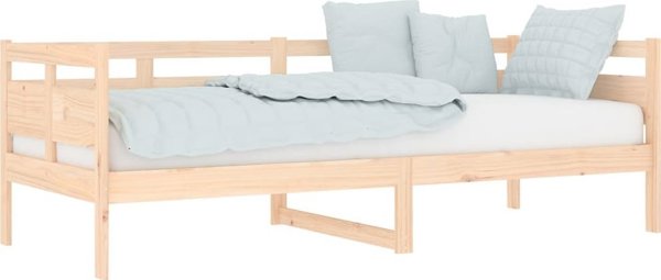 vidaXL Ημέρινο κρεβάτι από μασίφ ξύλο πεύκου, 80x200 cm