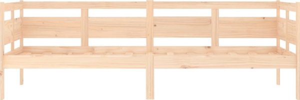 vidaXL Ημέρινο κρεβάτι από μασίφ ξύλο πεύκου, 80x200 cm