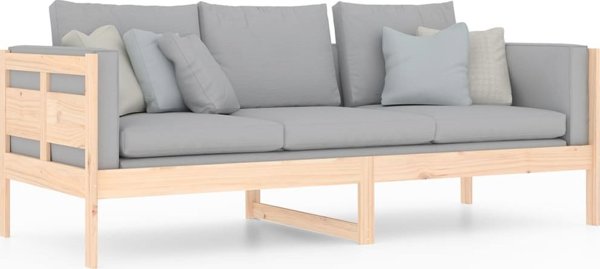 vidaXL Ημέρινο κρεβάτι από μασίφ ξύλο πεύκου, 80x200 cm