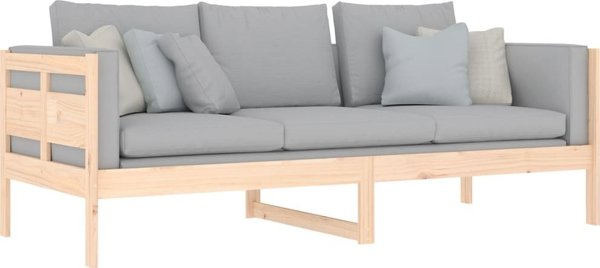 vidaXL Ημέρινο κρεβάτι από μασίφ ξύλο πεύκου, 80x200 cm