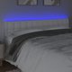 vidaXL Κεφαλάρι Κρεβατιού με LED, Λευκό, 180x5x78/88 cm, Συνθετικό Δέρμα