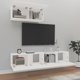 vidaXL Σετ 3 ντουλαπιών TV λευκό, από υλικό ξυλοποίητου