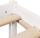 vidaXL Rama κρεβατιού χωρίς στρώμα, λευκή, 150x200 εκ, μασίφ πεύκο