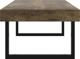 vidaXL Τραπέζι καφέ σκούρο καφέ-μαύρο 120x60x40 εκ. MDF και σίδηρο