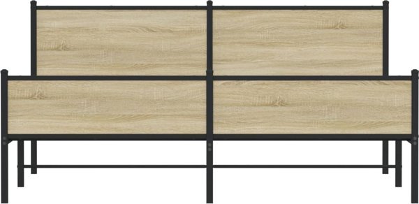 vidaXL Μεταλλικό Πλαίσιο Κρεβατιού Sonoma Oak 160x200 εκ.
