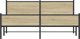 vidaXL Μεταλλικό Πλαίσιο Κρεβατιού Sonoma Oak 160x200 εκ.