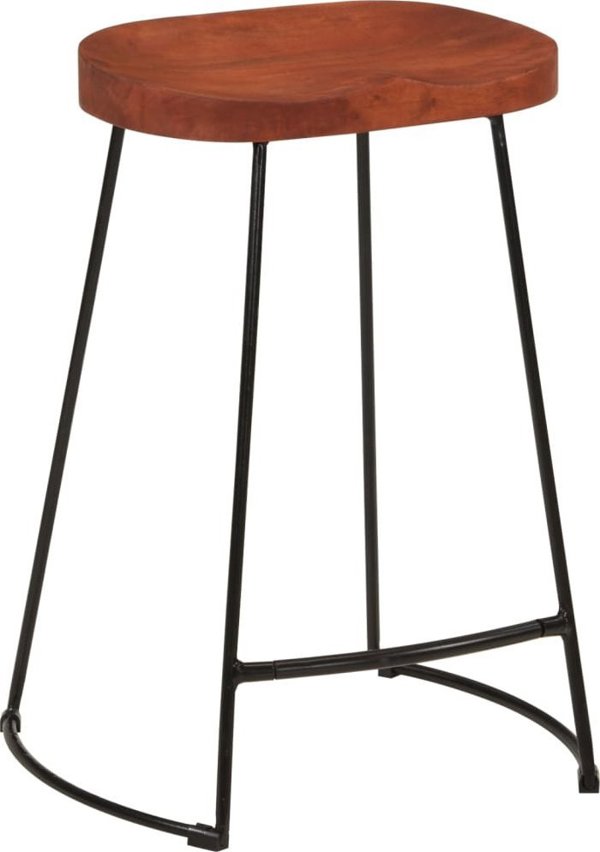 vidaXL Μπάρ σκαμπό Gavin, σετ 2 τεμαχίων, 45x40x63 εκ., από συμπαγές ξύλο μάνγκο