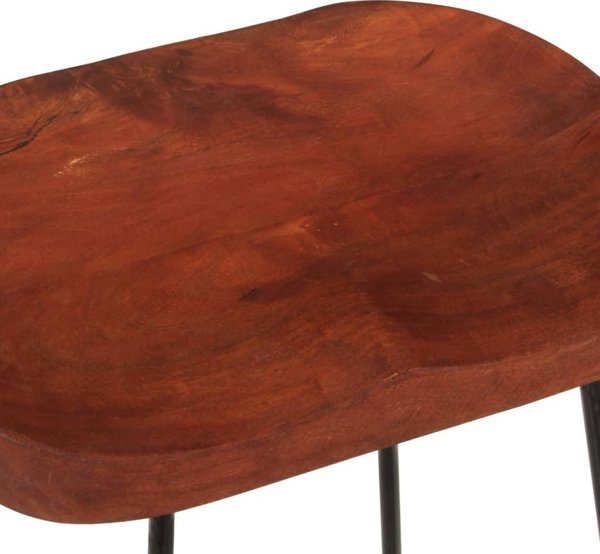 vidaXL Μπάρ σκαμπό Gavin, σετ 2 τεμαχίων, 45x40x63 εκ., από συμπαγές ξύλο μάνγκο