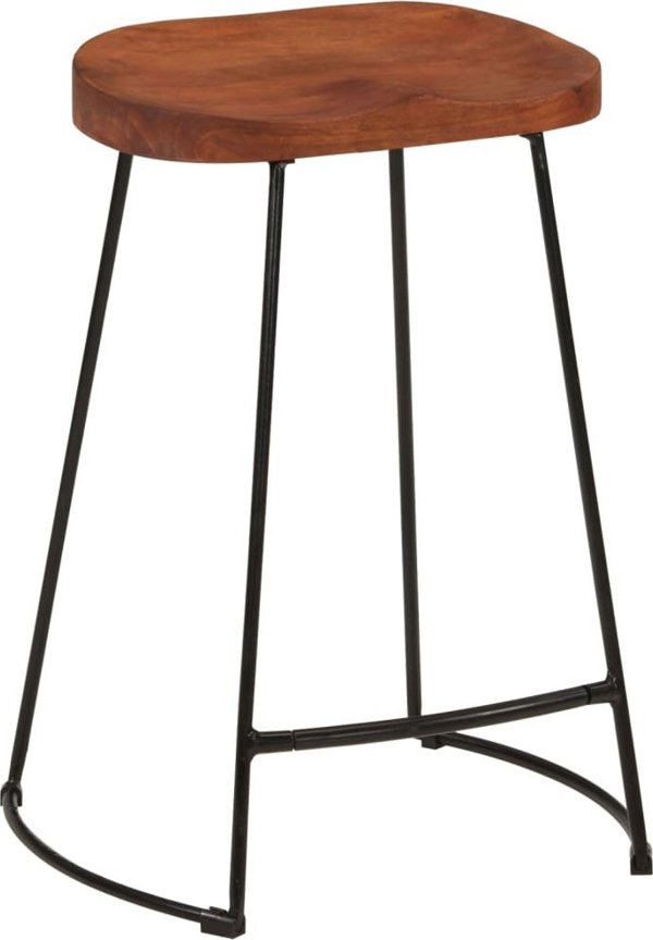 vidaXL Μπάρ σκαμπό Gavin, σετ 2 τεμαχίων, 45x40x63 εκ., από συμπαγές ξύλο μάνγκο