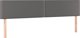 vidaXL Κεφαλάρι κρεβατιού με LED γκρι 200x5x78/88 εκ. από τεχνητό δέρμα