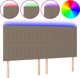 vidaXL Κεφαλάρι κρεβατιού με LED, τουπέ, 180x5x118/128 cm, ύφασμα