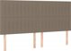 vidaXL Κεφαλάρι κρεβατιού με LED, τουπέ, 180x5x118/128 cm, ύφασμα
