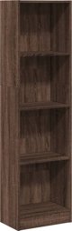 vidaXL Ραφιέρα, καφέ δρυς, 40x24x143 εκ., σύνθετο ξύλο