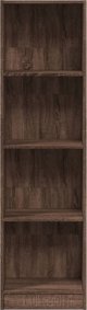 vidaXL Ραφιέρα, καφέ δρυς, 40x24x143 εκ., σύνθετο ξύλο